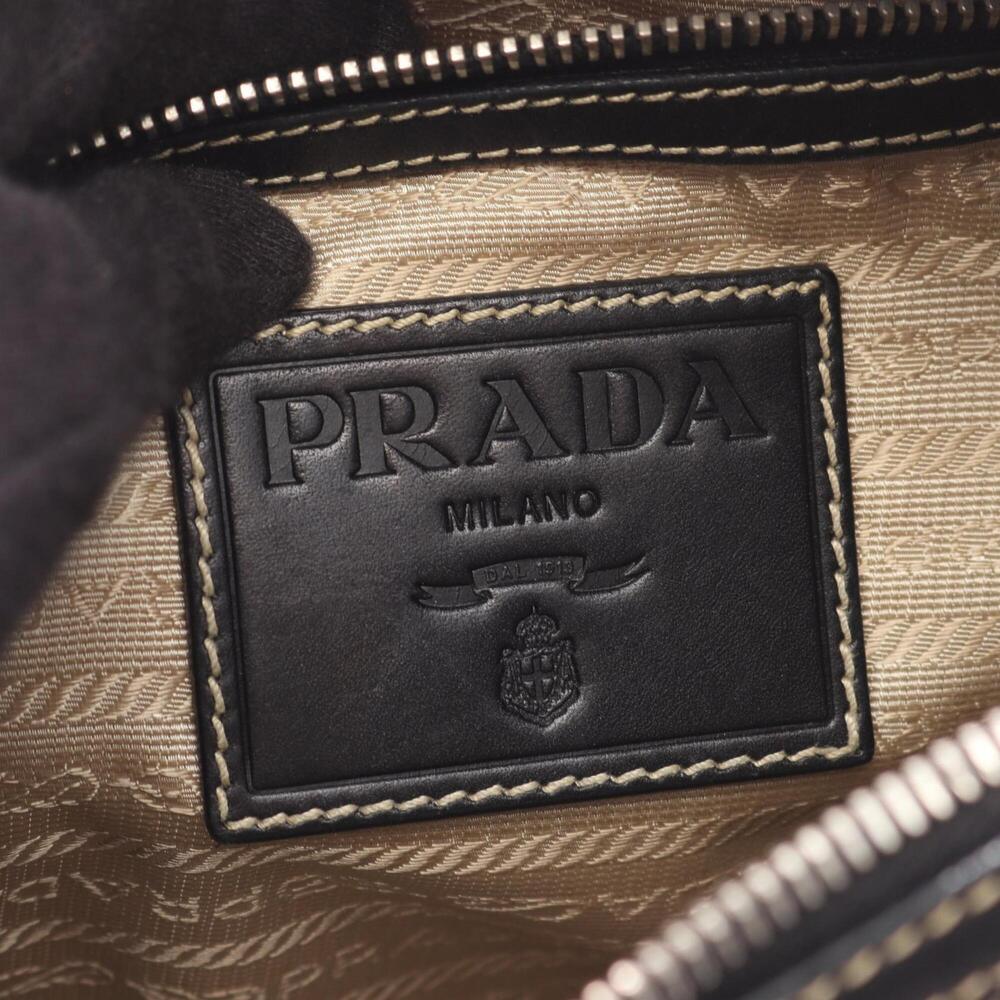 PRADA Black Leather Shoulder Bag - Picture 4 of 14